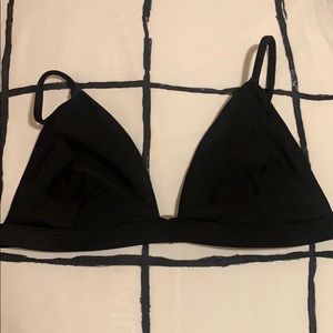 black triangle hollister swim top